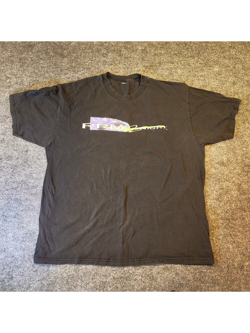 Vintage ESPN RPM 2Night "In the Driver's Seat" Black T-Shirt